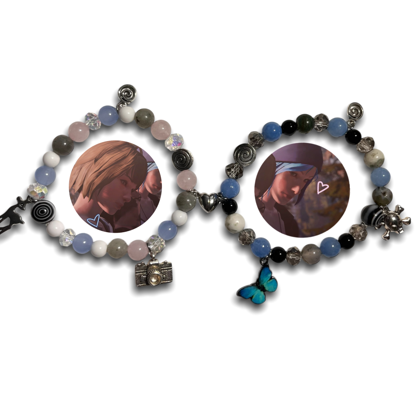 Max and Chloe matching bracelets