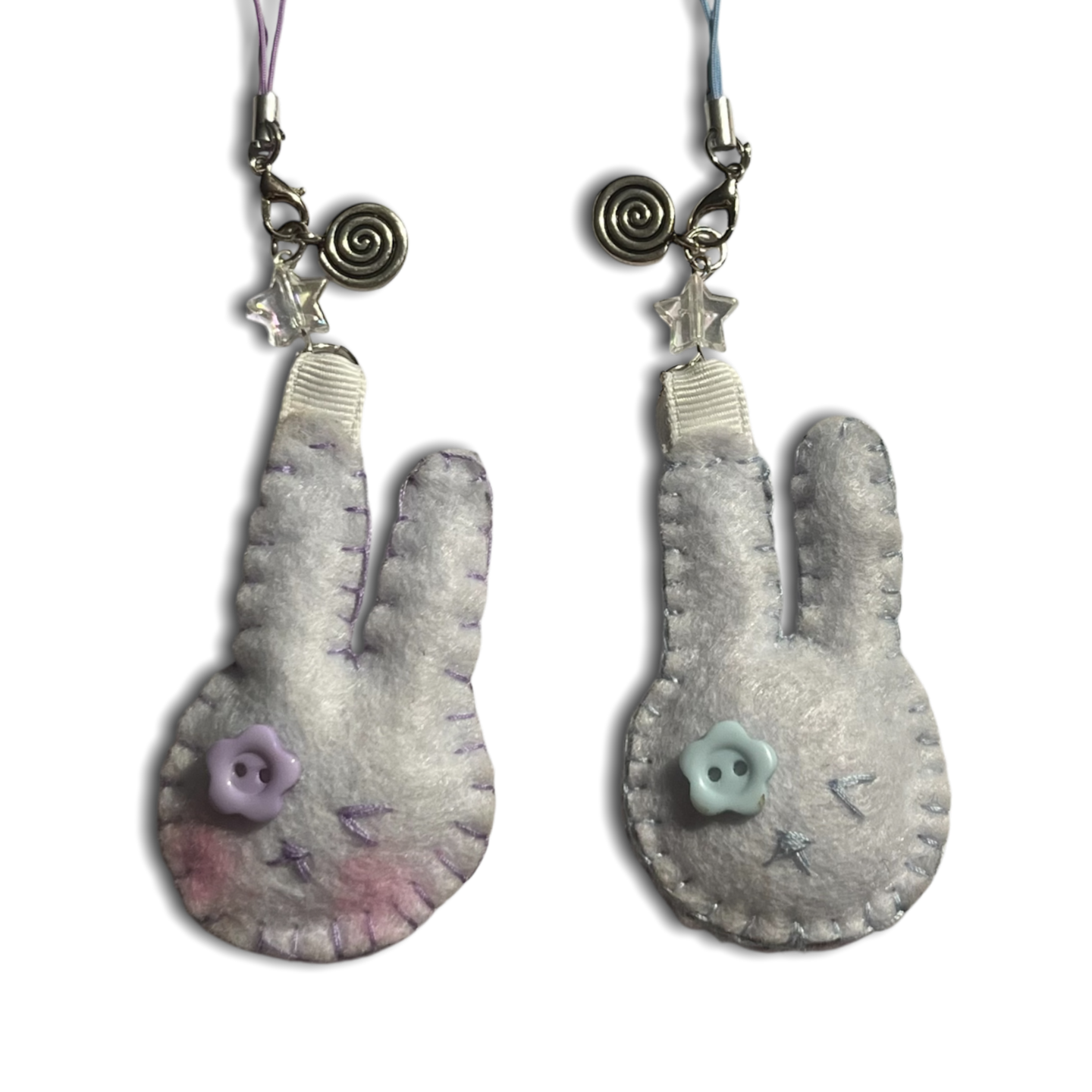 Felt Bunny Phone Charms