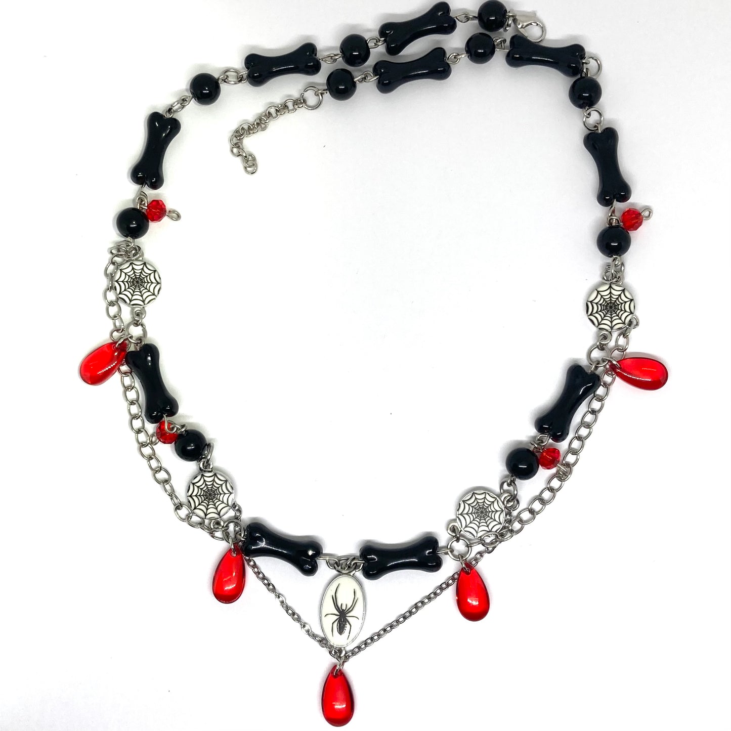 Red & Black Bug necklace