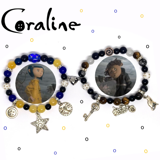 Coraline & Wybie matching bracelets