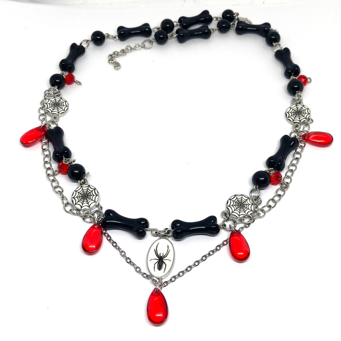 Red & Black Bug necklace