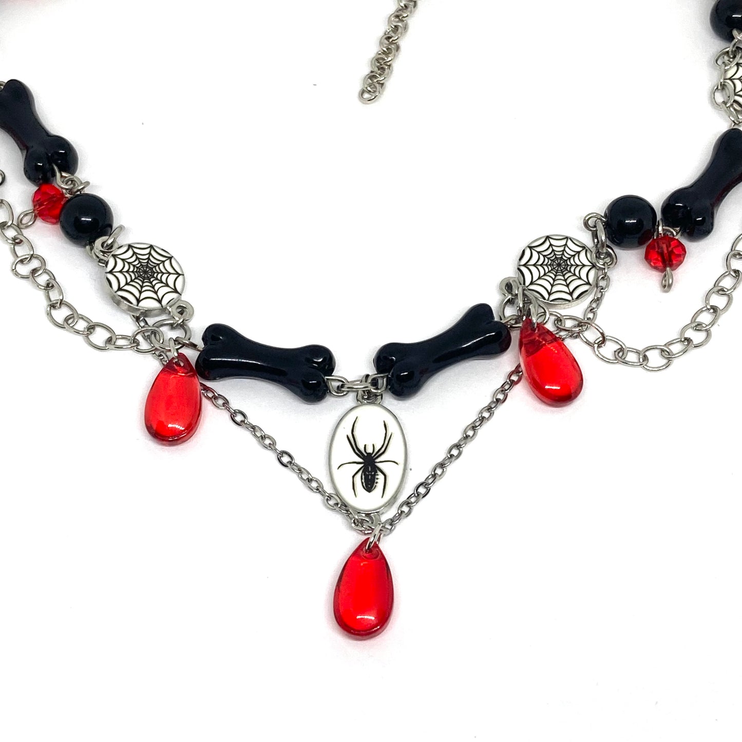 Red & Black Bug necklace