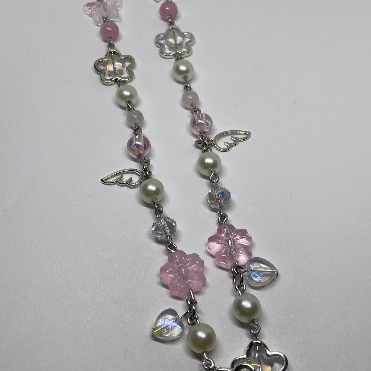 Pink Butterfly Necklace