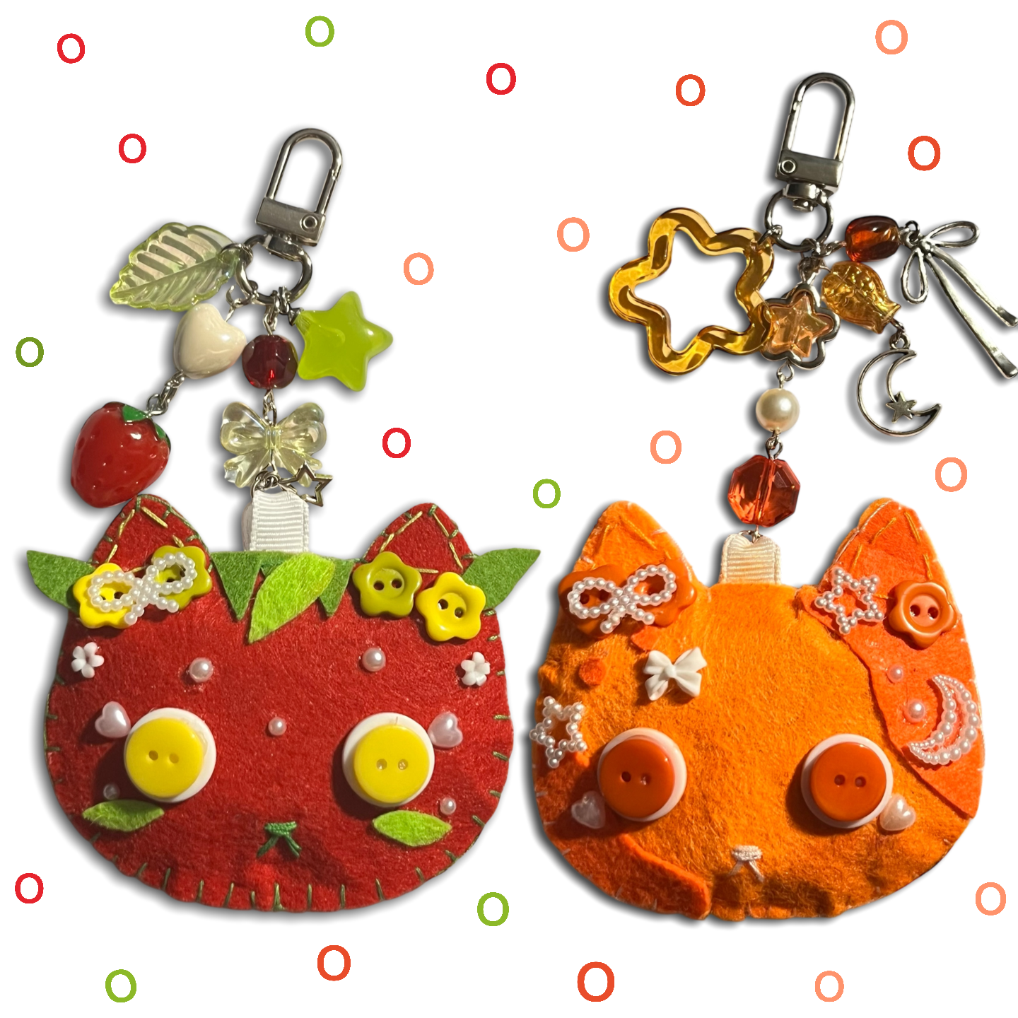 Felt Cat Keychains
