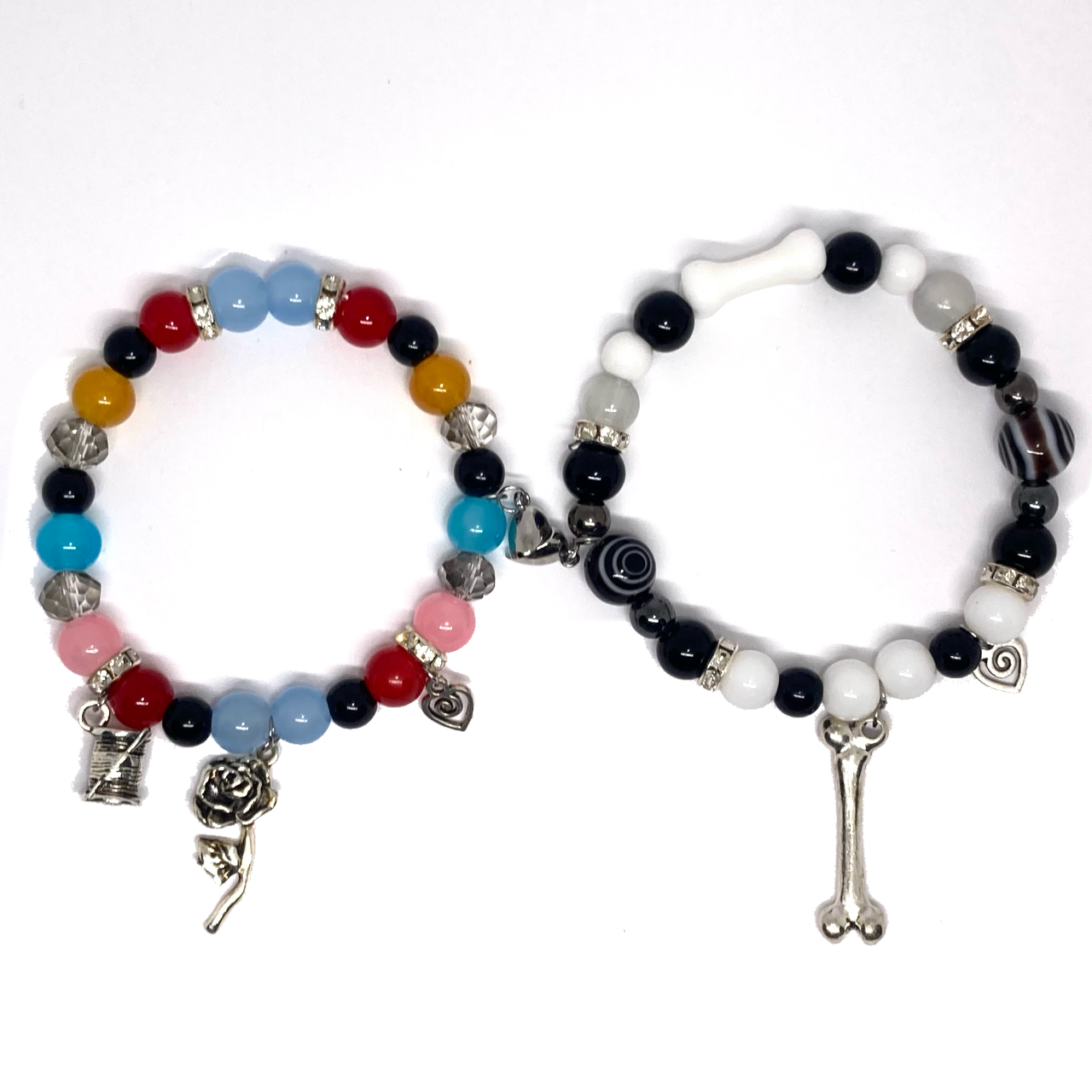 Jack & Sally matching bracelets